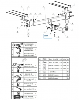Фаркоп 7617-E Oris на Exeed LX 2022- без выреза в бампере. Тип шара: E. Нагрузки: 1300/75 кг, масса фаркопа 15,2 кг (без электрики в комплекте) от магазина ФаркопРос